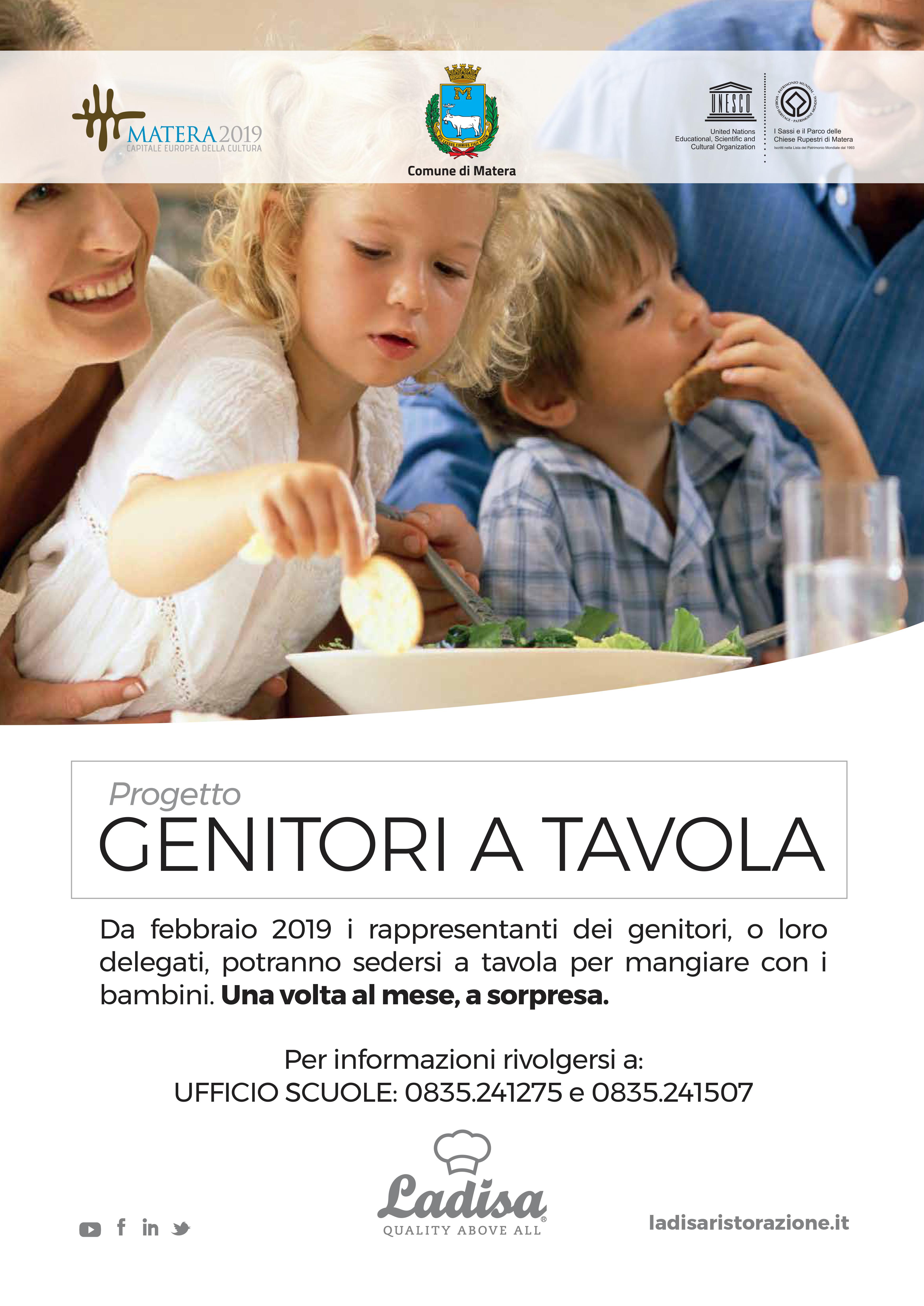 locandina genitori a tavola