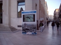 Lavori nel centro storico. Un totem illustra lo stato dell&#039;arte