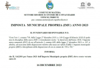 IMPOSTA MUNICIPALE PROPRIA (IMU) ANNO 2023 - SALDO