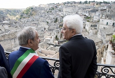 Il sindaco al Presidente della Repubblica a Matera: &quot;Diventi amico civile di questa città&quot;